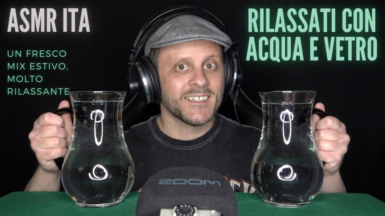 ASMR ITA | Questi suoni ti aiuteranno a RILASSARTI e a DORMIRE | ASMR Glasses & Water 🍸😴💦