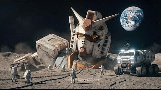 Lost On The Moon For Decades Astronauts Revive The Giant Rx782 Gundam At A Lunar Base