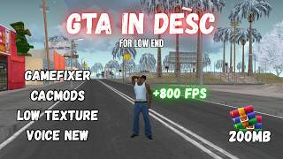 GTA SAMP HIGH FPS MODPACK FOR LOW END PC 200MB (+800 FPS) [GTA IN DESC]