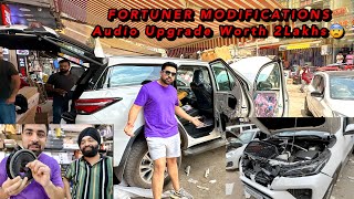 Fortuner Mai Modifications for Ladakh Trip 😍| 2 Lakh Rupees Audio Upgrade for Fortuner 🔥