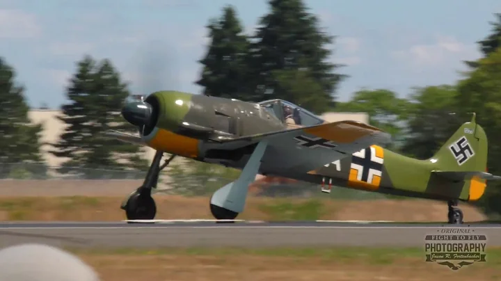 SkyFair 2018 - Fw 190 and P-51D Mustang