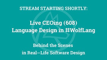 Live CEOing Ep 608: Language Design in Wolfram Language [Stateful Computation]