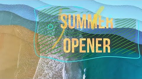 Summer Time Opener After Effects Templates