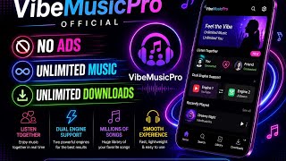 VibeMusicPro - Free Music App 🎵 | No Ads | Unlimited Downloads | Listen Together. screenshot 1