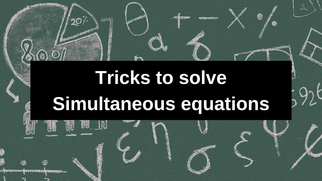 linear simultaneous equations || Inverse method || elimination method ...