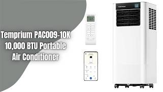 Temprium PAC009-10K Portable Air Conditioner Review | Smart 10,000 BTU Cooling for Any Room!