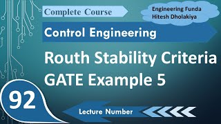 5 Routh Stability Criterion: Steps, Process, and GATE Example in Control Systems