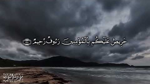 لقد جاءكم رسول من أنفسكم عزيز عليه ما عنتم حريص عليكم بالمؤمنين رءوف رحيم   أواخر سورة التوبة