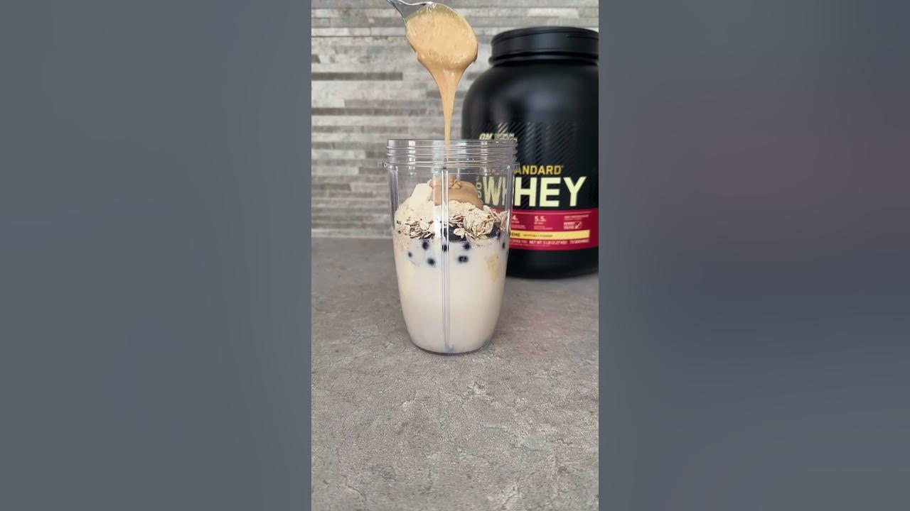 Peanut butter and Vanilla Protein Smoothie!