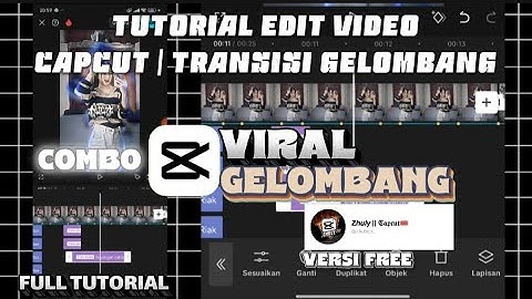 Tutorial edit video jedag jedug capcut | transisi gelombang | viral tiktok