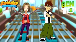 WHO WILL WIN??? Subway Princess Runner VS BEN 10 : Up to Speed !!!! screenshot 3