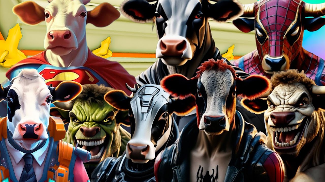 SUPER MEGAMIX FUNNY COWS COFFIN DANCE ASTRONOMIA (PART 1)
