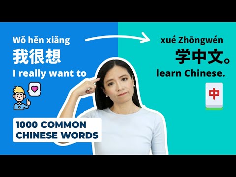 1000 Common Chinese Words Lesson 04 | 20 Words 40 Sentences | #learnchinese #chinesewords