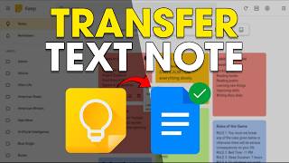 How To Convert Google Keep Note to Google Docs Document (Easy)