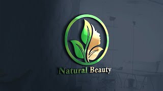 Natural Beauty Logo Design - Adobo Photoshop CC