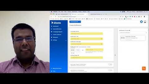 Scheduling push notifications using iZooto.