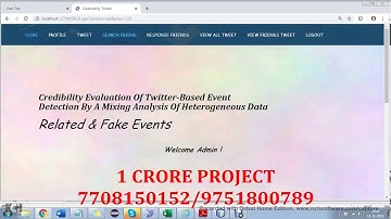 Credibility Evaluation of Twitter Based Event Detection by a Mixing Analysis of Heterogeneous Data