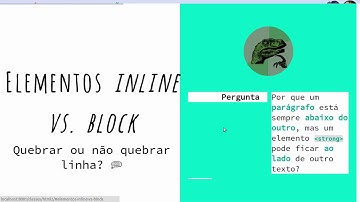 [Class 3 - topic 3] inline vs block elements