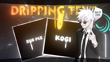 AE LIKE DRIPPING TEXT (Smear Effect) On Alightmotion + Node Video Tutorial (Android)