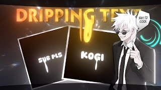 AE LIKE DRIPPING TEXT (Smear Effect) On Alightmotion + Node Video Tutorial (Android)