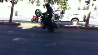 Motorcycle stuntin