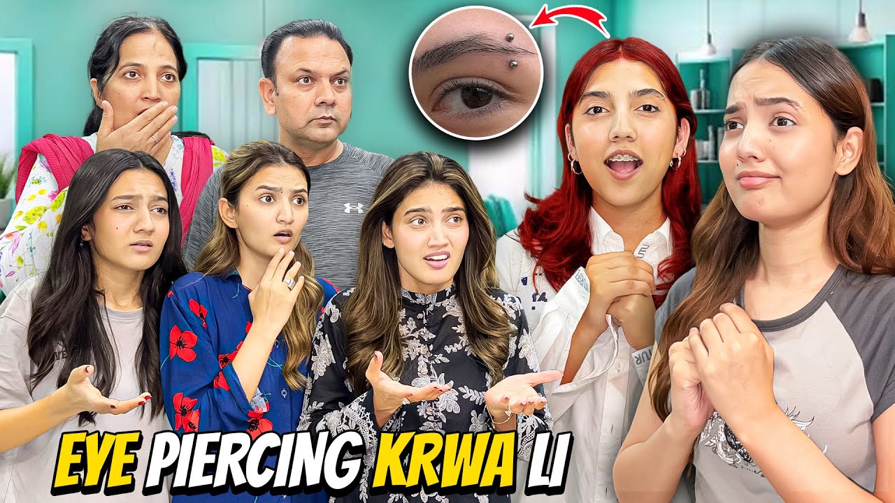 Eye Piercing Karwa Li *PRANK*😰|Saray Ghar Walay Shocked Hogaye🤬|Sistrology