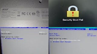 Acer Aspire 5 N19C3 A515-43-R19L Security Boot Fail Disable Secure Boot Option Greyed Out