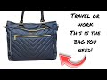 Kenneth Cole REACTION Chelsea Quilted Chevron 15" Laptop &amp; Tablet Business Tote Review