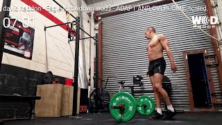 Eagle throwdown WOD3 - adapt and OVERCOME, scaled.