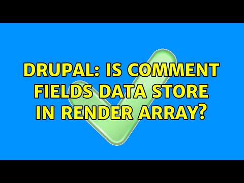 Drupal: Is comment fields data store in render array?