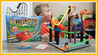 ROLLER COASTER Challenge Building Game Toy Review
