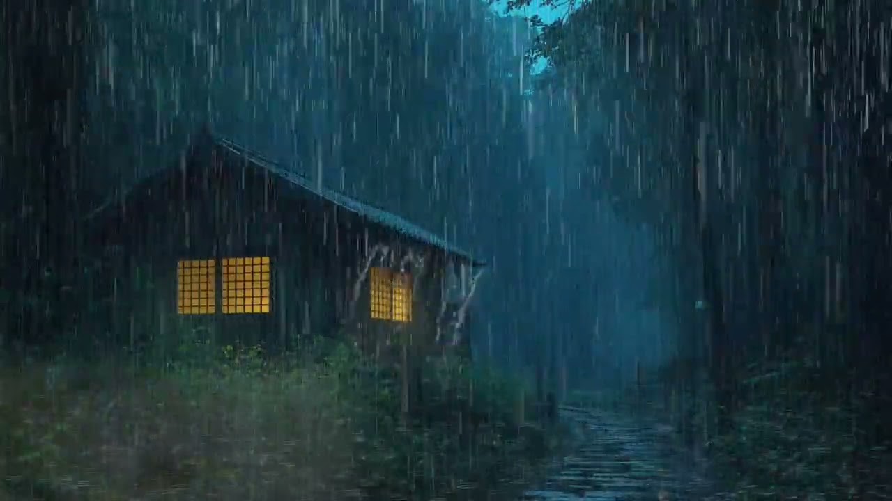 Rain Sounds For Sleeping - 99% Instantly Fall Asleep With Rain And Thunder Sound At Night, ASMR