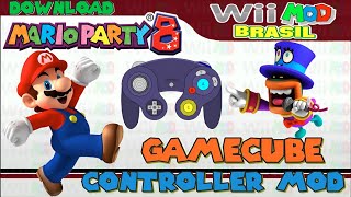 (261) MARIO PARTY 8 MOD GAMECUBE CONTROLLER