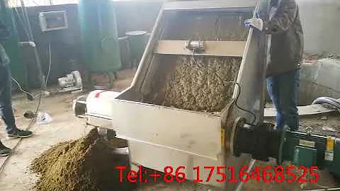 inclined screen manure separator/cow manure dewatering machine/biogas solid liquid separator
