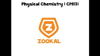 Physical Chemistry 1 CM1131 NUS