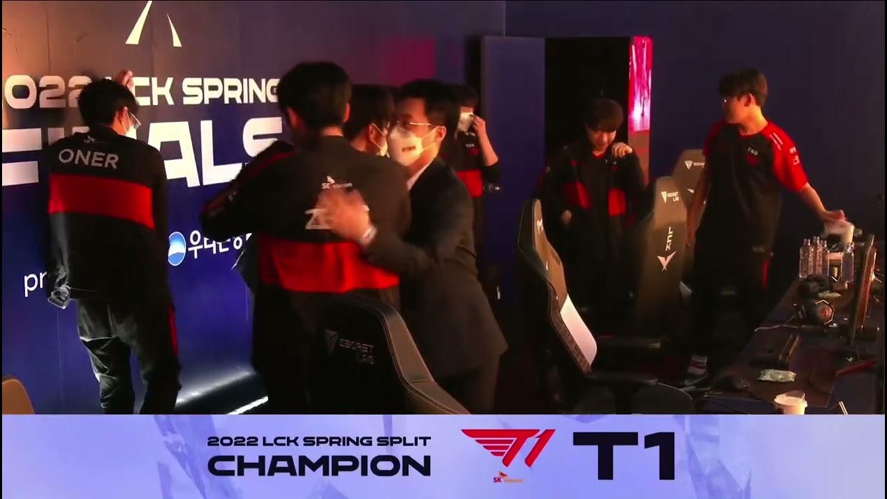 The moment T1 won 2022 LCK spring champion