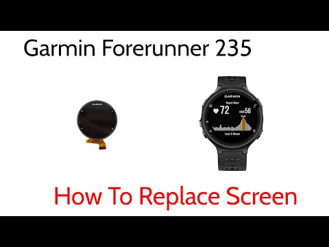 Tutorial How to Replace Repair Broken Shattered Screen Garmin Forerunner 235