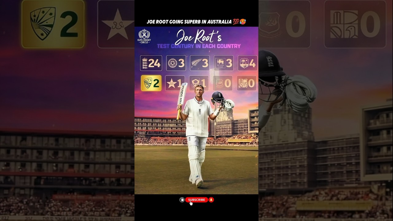 Joe Root’s Century Streak Across the Globe 🌍🔥 