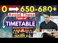 Slot-Wise SCHEDULE to Crack Neet 2025 | 10 Months Timetable to Score 650+ in Neet 2025 from Zero