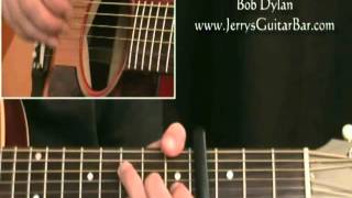 Bob Dylan Don T Think Twice It S Alright Guitar Lesson Tab Chords