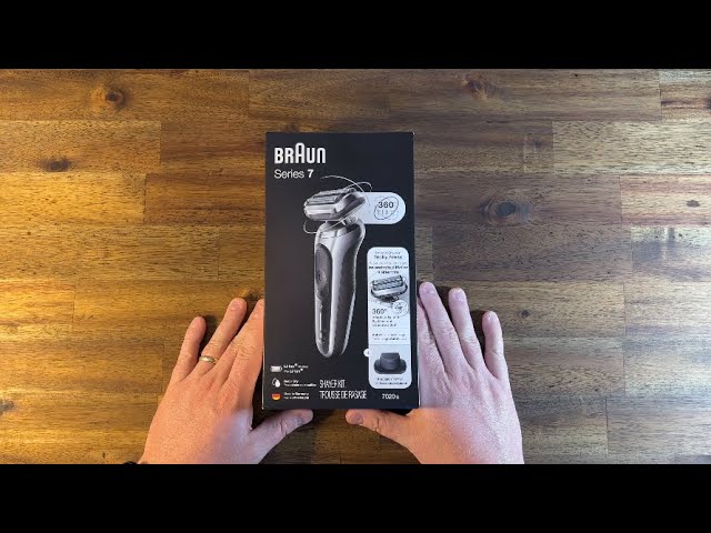 Braun Series 7 Unboxing Setup Review 7075cc Electric Razor Beard Face Hair  Removal Cut Trim Shave 