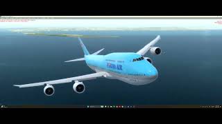Prepar3D | KOREAN AIR B747-8i HL7636 ICN-JFK | Approaching JFK RNAV Z RWY13L