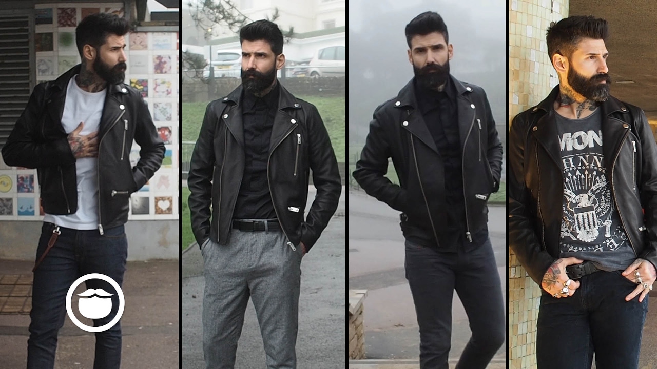 4 Ways to Rock a Leather Jacket | Carlos Costa - YouTube