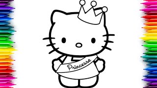 Celebrity hello kitty little princess drawing and coloring for kids and toddlers Profile