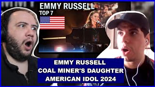 Emmy Russell  Coal Miner's Daughter Reaction | American Idol 2024  TEACHER PAUL REACTS