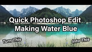 Quick Photoshop Edit To Make Water Blue | Photoshop Tutorial screenshot 5