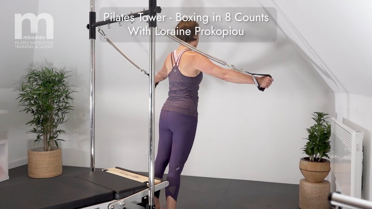 Pilates Tower Exercise - High Arm Springs Boxing in 8 Counts