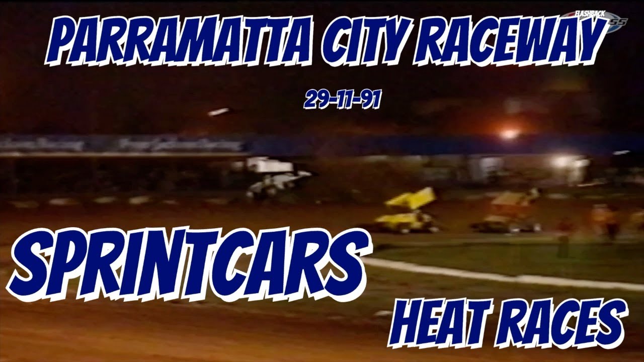 Parramatta City Raceway Sprintcars 29 -11- 91 Heat 1 of 4