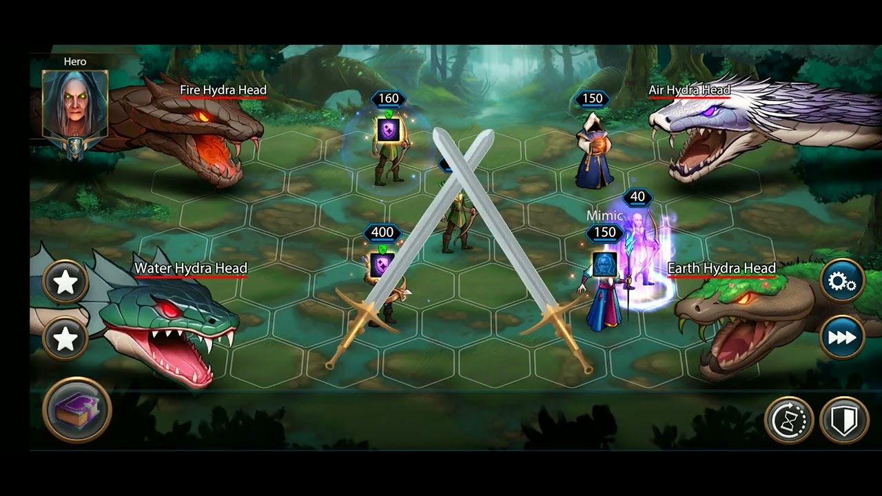 Era of magic wars, Hydra boss fight.