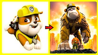 PAW PATROL as GIANT 🦴 All Characters